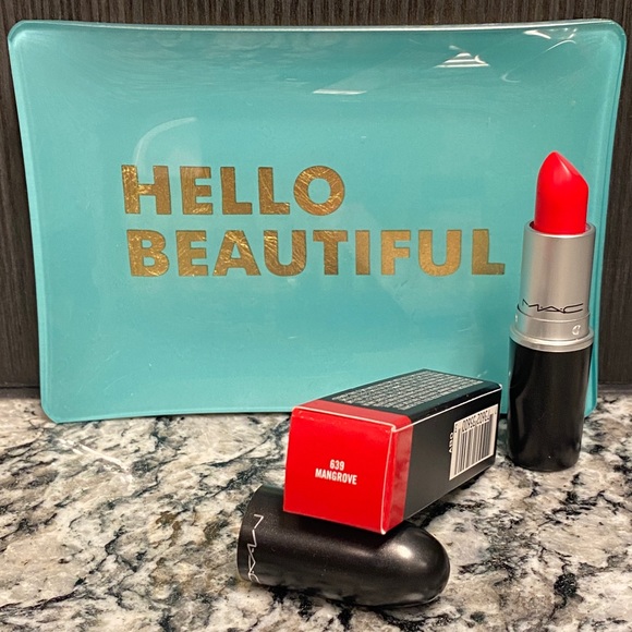 MAC Matte Lipstick, Mangrove #639 Red Brand NEW - Picture 3 of 6